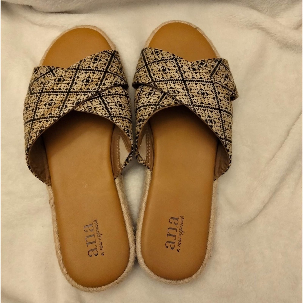 a.n.a. boho comfort slip on sandals  9